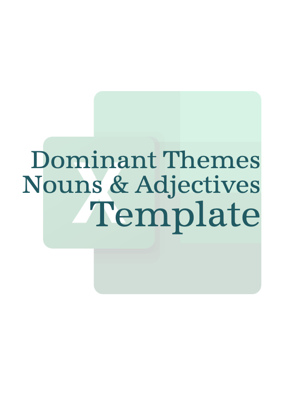Template | Dominant Themes Nouns & Adjectives