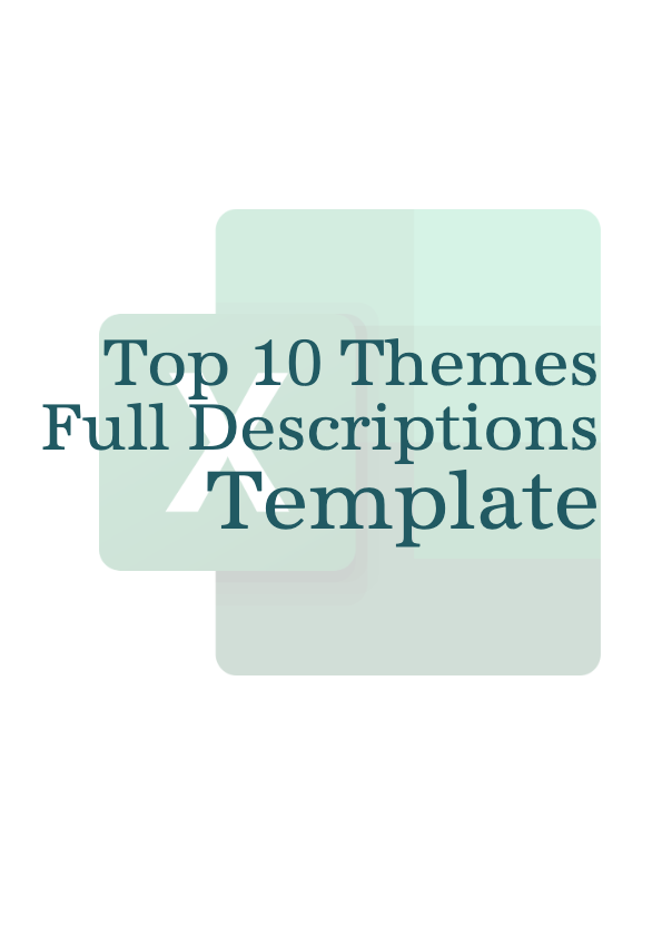 Template | Top 10 Themes Full Descriptions